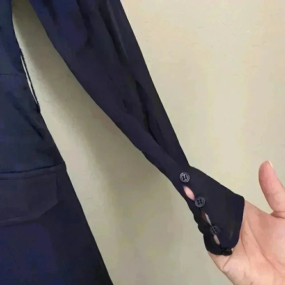 Reiss Addison Shift Dress Navy Size 10 - Picture 15 of 16